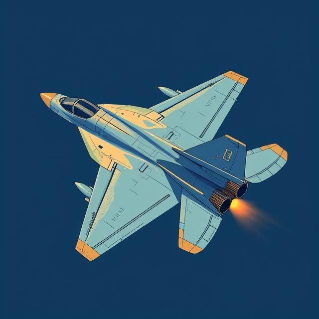 Picture of a fighter jet - optimized for small screen