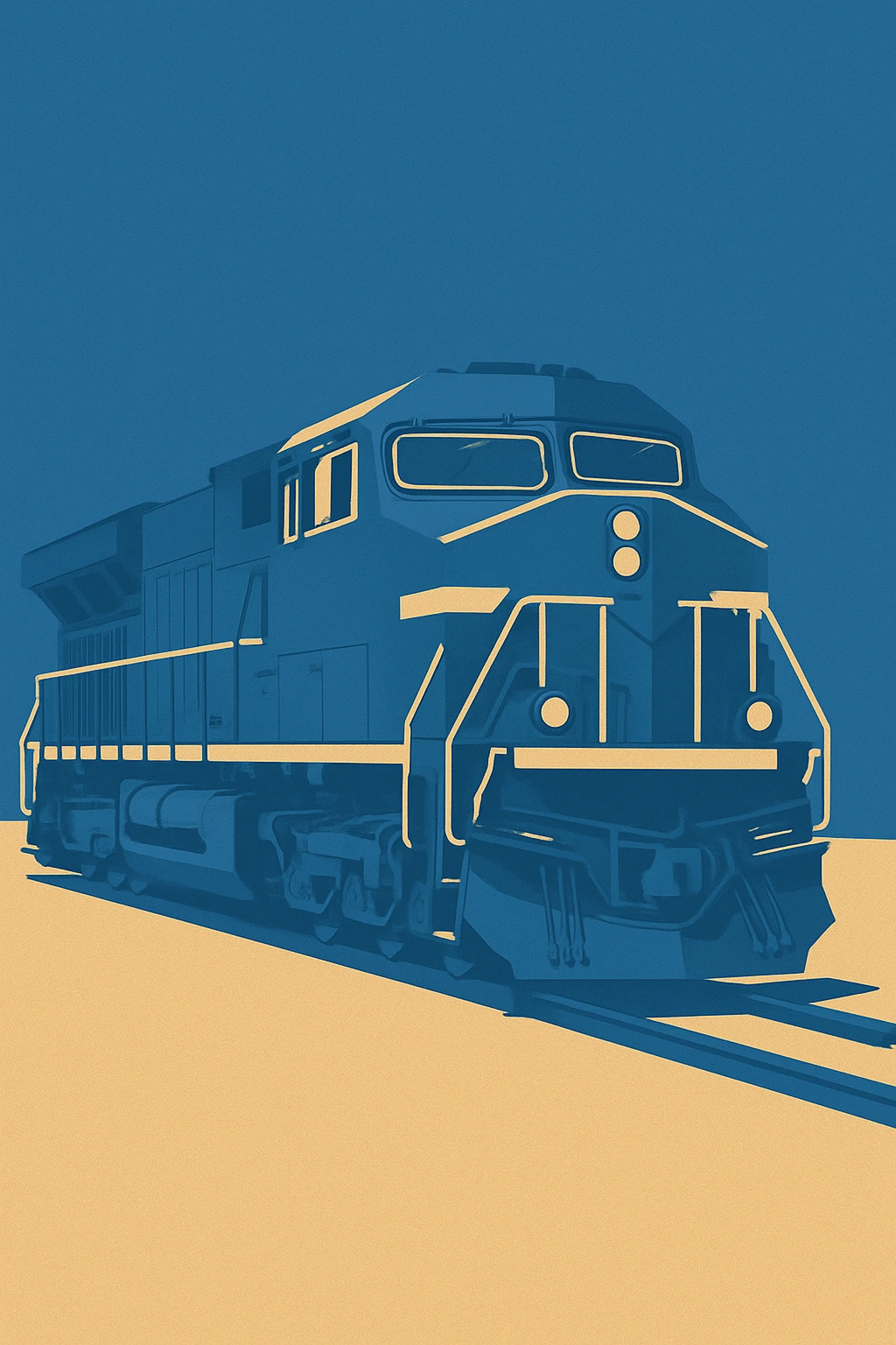 Picture of a Diesel Locomotive - optimized for small screen